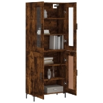 Credenza Rovere Fumo  69,5x34x180 cm in Legno Multistrato