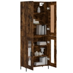 Credenza Rovere Fumo  69,5x34x180 cm in Legno Multistrato