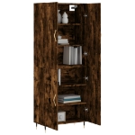 Credenza Rovere Fumo  69,5x34x180 cm in Legno Multistrato