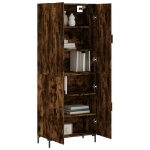 Credenza Rovere Fumo  69,5x34x180 cm in Legno Multistrato