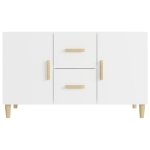 Credenza Bianca 100x36x60 cm in Legno Multistrato