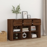 Credenza Rovere Marrone 100x30x59,5 cm in Legno Multistrato