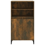 Credenza Rovere Fumo 60x36x110 cm in Legno Multistrato