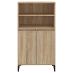 Credenza Rovere Sonoma 60x36x110 cm in Legno Multistrato