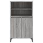 Credenza Grigio Sonoma 60x36x110 cm in Legno Multistrato