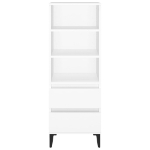 Credenza Bianco 40x36x110 cm in Legno Multistrato