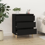 Credenza Nero 60x35x70 cm in Legno Multistrato