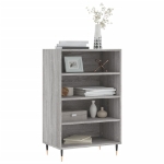 Credenza Grigio Sonoma 57x35x90 cm in Legno Multistrato