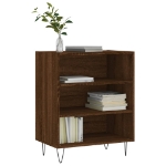 Credenza Rovere Marrone 57x35x70 cm in Legno Multistrato