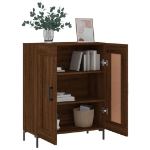 Credenza Rovere Marrone 69,5x34x90 cm in Legno Multistrato