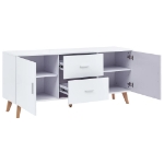 Credenza Bianca 160x40x70 cm in MDF