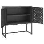 Credenza Antracite 75x35x75 cm in Acciaio