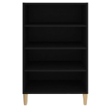 Credenza Nera 57x35x90 cm in Legno Multistrato