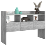 Credenza Grigio Cemento 105x30x70 cm in Legno Multistrato