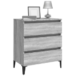 Credenza Grigio Sonoma 60x35x69 cm in Legno Multistrato