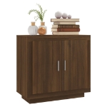 Credenza Rovere Marrone 80x40x75 cm in Legno Multistrato