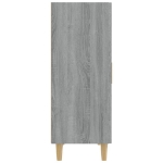 Credenza Grigio Sonoma 70x34x90 cm in Legno Multistrato