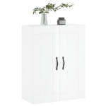 Mobile a Parete Bianco Lucido 69,5x34x90 cm Legno Multistrato