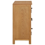 Credenza 70x35x75 cm Legno Massello di Rovere