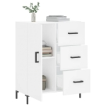 Credenza Bianca 69,5x34x90 cm in Legno Multistrato