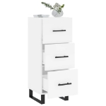 Credenza Bianca 34,5x34x90 cm in Legno Multistrato