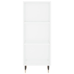 Credenza Bianca 34,5x32,5x90 cm in Legno Multistrato