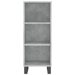 Credenza Grigio Cemento 34,5x32,5x90 cm in Legno Multistrato