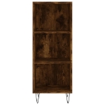Credenza Rovere Fumo 34,5x32,5x90 cm in Legno Multistrato