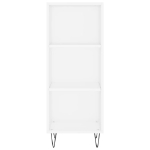 Credenza Bianca 34,5x32,5x90 cm in Legno Multistrato