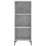 Credenza Grigio Cemento 34,5x32,5x90 cm in Legno Multistrato