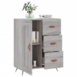 Credenza Grigio Sonoma 69,5x34x90 cm in Legno Multistrato