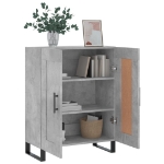 Credenza Grigio Cemento 69,5x34x90 cm in Legno Multistrato