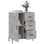 Credenza Grigio Cemento 69,5x34x90 cm in Legno Multistrato