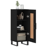 Credenza Nero 34,5x34x90 cm in Legno Multistrato