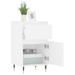 Credenze 2 pz Bianche 40x35x70 cm in Legno Multistrato
