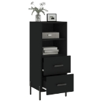 Credenza Nero 34,5x34x90 cm in Legno Multistrato