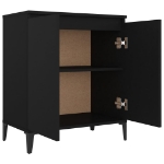 Credenza Nera 60x35x70 cm in Legno Multistrato