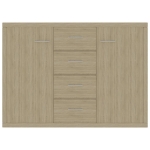 Credenza Rovere Sonoma 88x30x65 cm in Legno Multistrato