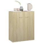 Credenza Rovere Sonoma 60x30x75 cm in Legno Multistrato