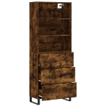 Credenza Rovere Fumo  69,5x34x180 cm in Legno Multistrato