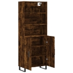Credenza Rovere Fumo  69,5x34x180 cm in Legno Multistrato