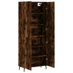 Credenza Rovere Fumo  69,5x34x180 cm in Legno Multistrato