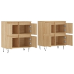 Credenze 2 pz Rovere Sonoma in Legno Multistrato