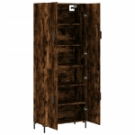 Credenza Rovere Fumo  69,5x34x180 cm in Legno Multistrato