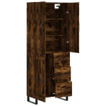 Credenza Rovere Fumo  69,5x34x180 cm in Legno Multistrato