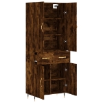 Credenza Rovere Fumo  69,5x34x180 cm in Legno Multistrato