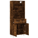Credenza Rovere Fumo  69,5x34x180 cm in Legno Multistrato