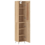 Credenza Rovere Sonoma 34,5x34x180 cm in Legno Multistrato