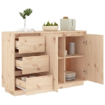 Credenza 111x34x75 cm in Legno Massello di Pino