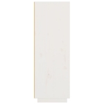 Credenza Bianca 60x40x116,5 cm in Legno Massello di Pino